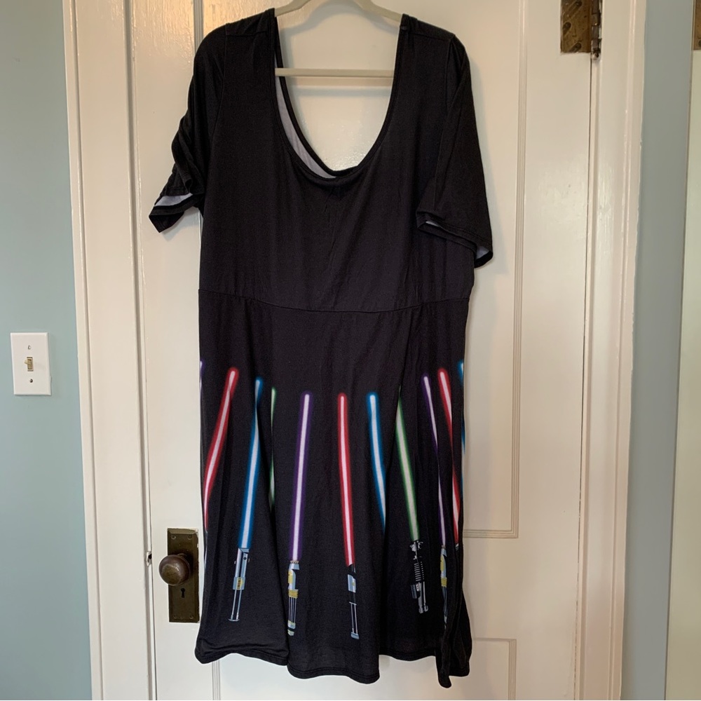 Her Universe Star Wars light saber dress, sold by Torrid